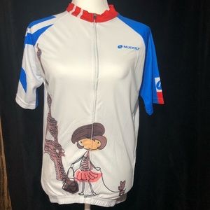 Nuckily NWT Cycling Jersey Womens Xl Paris Eiffel Tower Tour De France Motif New